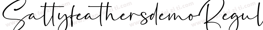 SaltyfeathersdemoRegular YzgWa字体转换